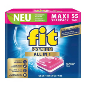 Таблетки для посудомийних машин Fit Premium All in 1, 55 шт